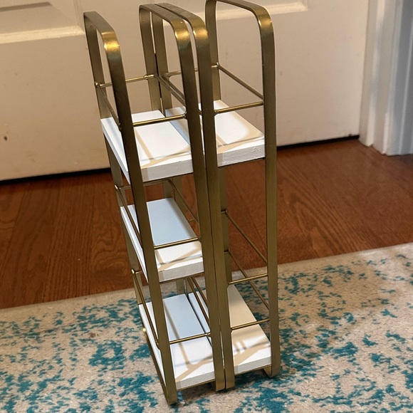 White & Gold 3-Tier Countertop Organizer - Home Storage & Organization - Picture 2 of 5